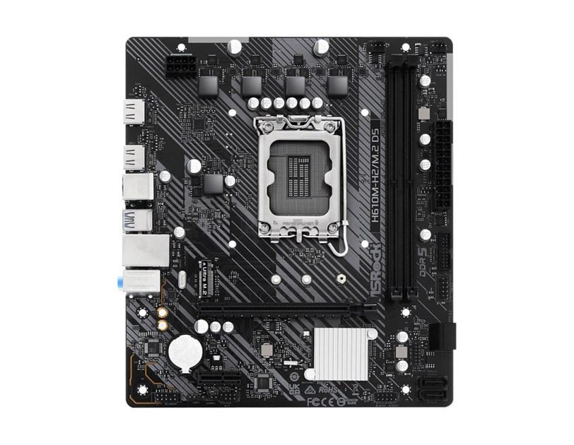 ASRock MB H610M-H2/M.2 D5 S.1700,2× DDR5/5600MHz, PCIe 4.0, G-LAN, 2×HDMI, mATX
