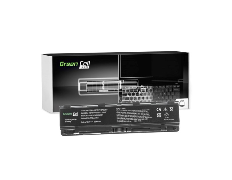 Green Cell PRO (TS13PRO) baterija 5200 mAh, 10.8V (11.1V) PA5024U-1BRS PA5109U-1BRS za Toshiba Satellite C850 L850 C855 L855 5200 mAh