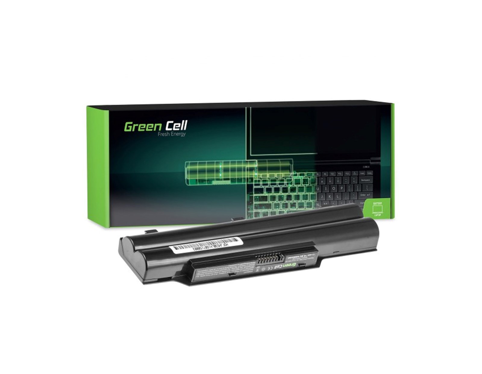 Green Cell (FS10) baterija 4400mAh, 11.1V (10.8V), za Fujitsu LifeBook AH530/AH531/A530/A531, FPCBP250