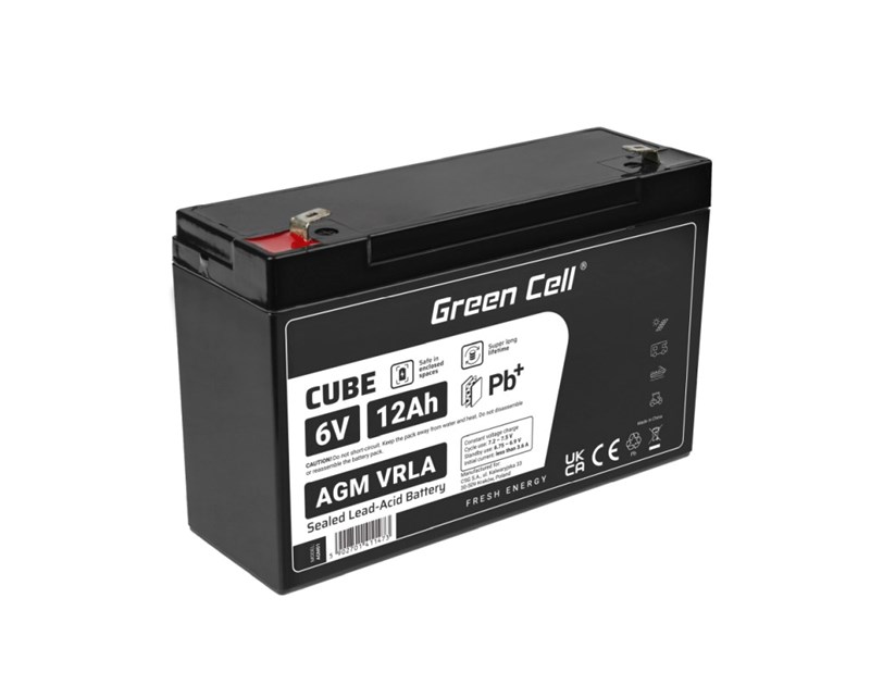 Green Cell (AGM01) baterija AGM 6V/12Ah