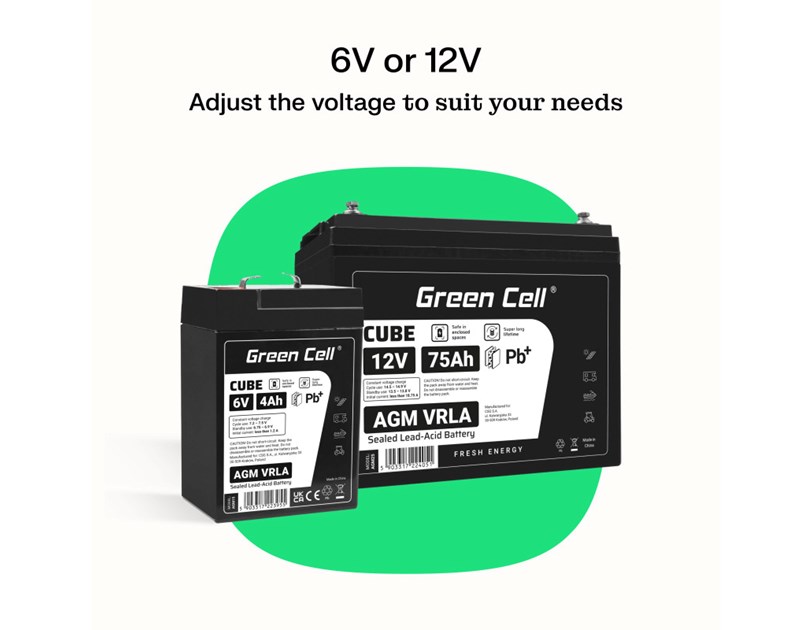 Green Cell (AGM10) baterija AGM 12V/20Ah