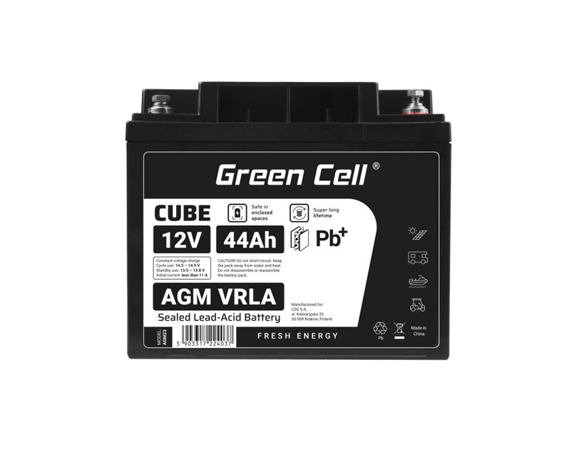 Green Cell (AGM23) baterija AGM 12V/44Ah