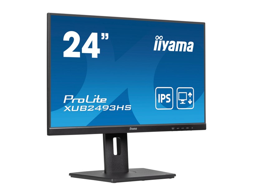 IIYAMA 24" XUB2493HS-B6 FHD (1920×1080) IPS, Pivot, 100Hz, 16:9, 0.5ms, 250 cd/m2, 1300:1, HDMI/DP, zvučnici, crni