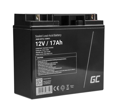 Green Cell (AGM51) baterija 12V/17Ah