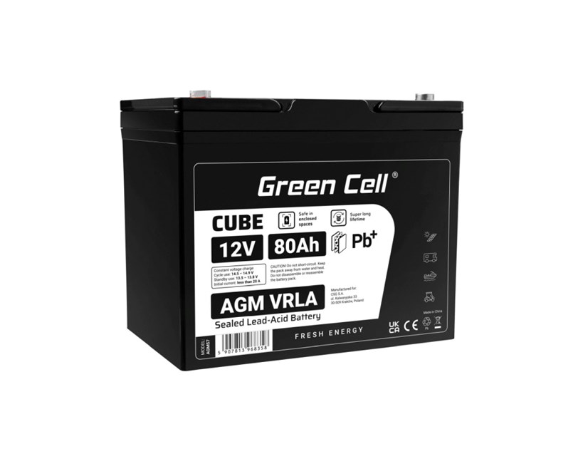 Green Cell (AGM57) baterija 12V/80Ah