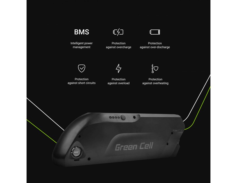 Green Cell (EBIKE24STD) baterija za El. bicikl & punjač 36V 15,6Ah 562Wh