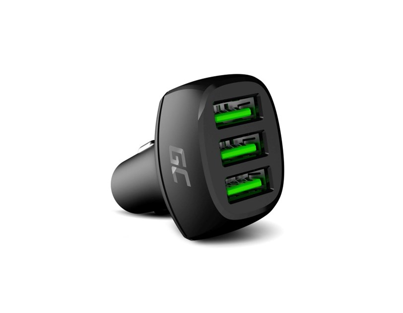 Green Cell auto punjač 54W PowerRide (CADGC01), 3xUSB-A, ultra charge