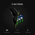 Green Cell auto punjač 54W PowerRide (CADGC01), 3xUSB-A, ultra charge