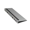 Roline USB-C Multiport Docking Station, 4K HDMI/DP, VGA, 2× USB3.2, 1× USB2.0, 1× SD/Micro SD čitač kartica, 1× USB-C PD, 1× G-LAN, 1×3.5mm