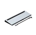 Roline USB-C Multiport Docking Station, 4K HDMI/DP, VGA, 2× USB3.2, 1× USB2.0, 1× SD/Micro SD čitač kartica, 1× USB-C PD, 1× G-LAN, 1×3.5mm