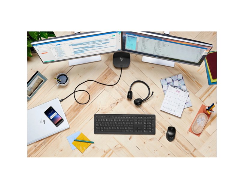 HP USB-C Dock G5 1×USB-C, 2×USB-A, 2×DP 1.4, 1×HDMI 2.0, 1×LAN, crni