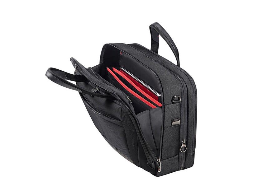 Samsonite torba PRO-DLX 5 za prijenosnike do 15.6", 17/23 L, crna