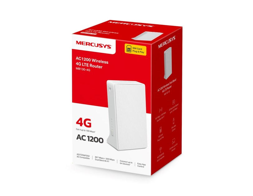 Mercusys AC1200 bežični dual band gigabit usmjerivač (Router) 300Mbps/867Mbps (2.4GHz/5GHz), IEEE 802.11ac/a/b/g/nwps, 150 Mbps DS WPS tipka