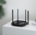 Mercusys MR80X AX3000 bežični usmjerivač (Dual-Band WiFi 6 Router) 574Mbps/2402Mbps (2.4GHz/5GHz), 802.11ax/ac/a/b/g/n, 3×G-LAN, 1×G-WAN, 4×5 dBi fiksne omni-direkcione antene