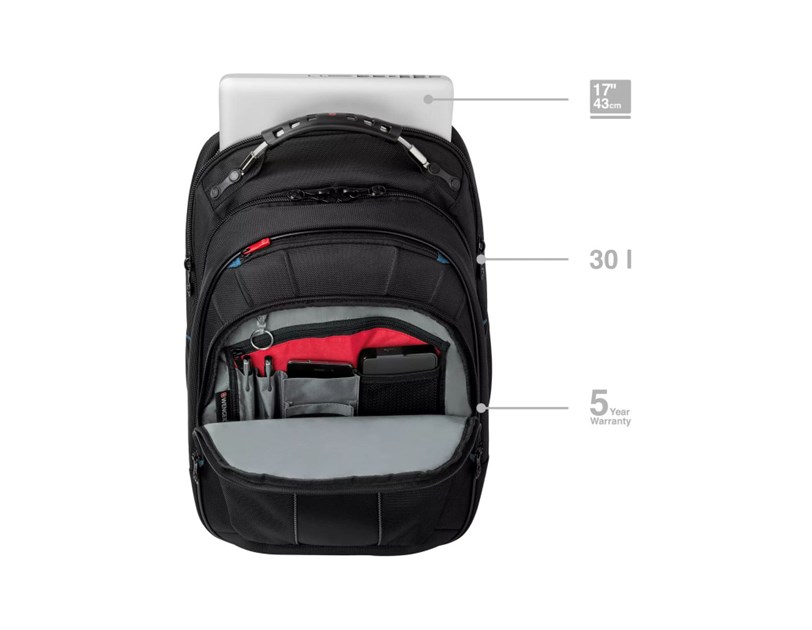 Wenger ruksak Carbon za prijenosnike do 17", crni