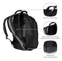 Wenger ruksak Carbon za prijenosnike do 17", crni