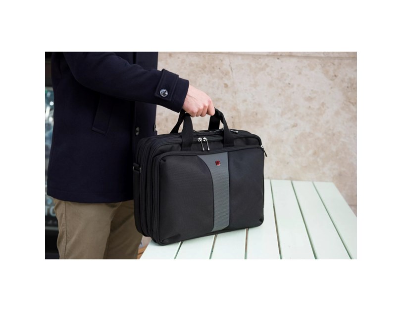 Wenger torba Legacy Double za prijenosnike do 16", crno-siva