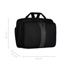 Wenger torba Legacy Triple za prijenosnike do 17", crna