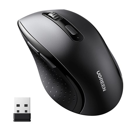 UGREEN bežični miš, 1600 DPI, USB, crni