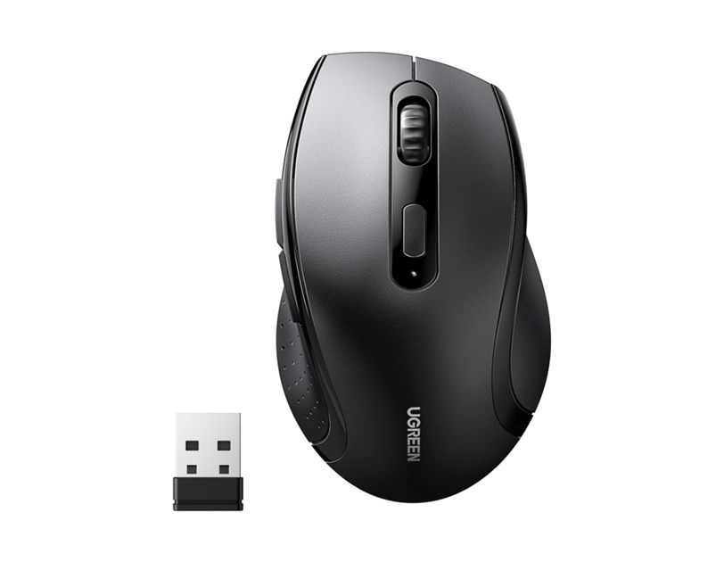 UGREEN bežični miš, 1600 DPI, USB, crni