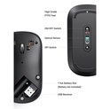 UGREEN SILENT bežični miš, 4000 DPI, USB, sivi