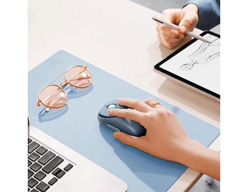 UGREEN FUN+ MU102 bežični miš, 4000 DPI, bluetooth, USB-C punjenje, plavi