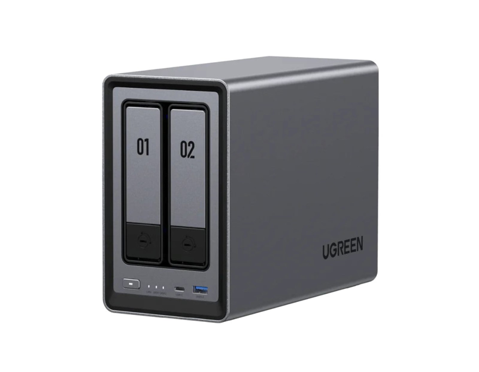 UGREEN NAS DXP2800, 2-bay, Intel N100, 8GB DDR5, eMMC 32GB, UGOS Pro