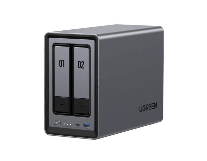 UGREEN NAS DXP2800, 2-bay, Intel N100, 8GB DDR5, eMMC 32GB, UGOS Pro