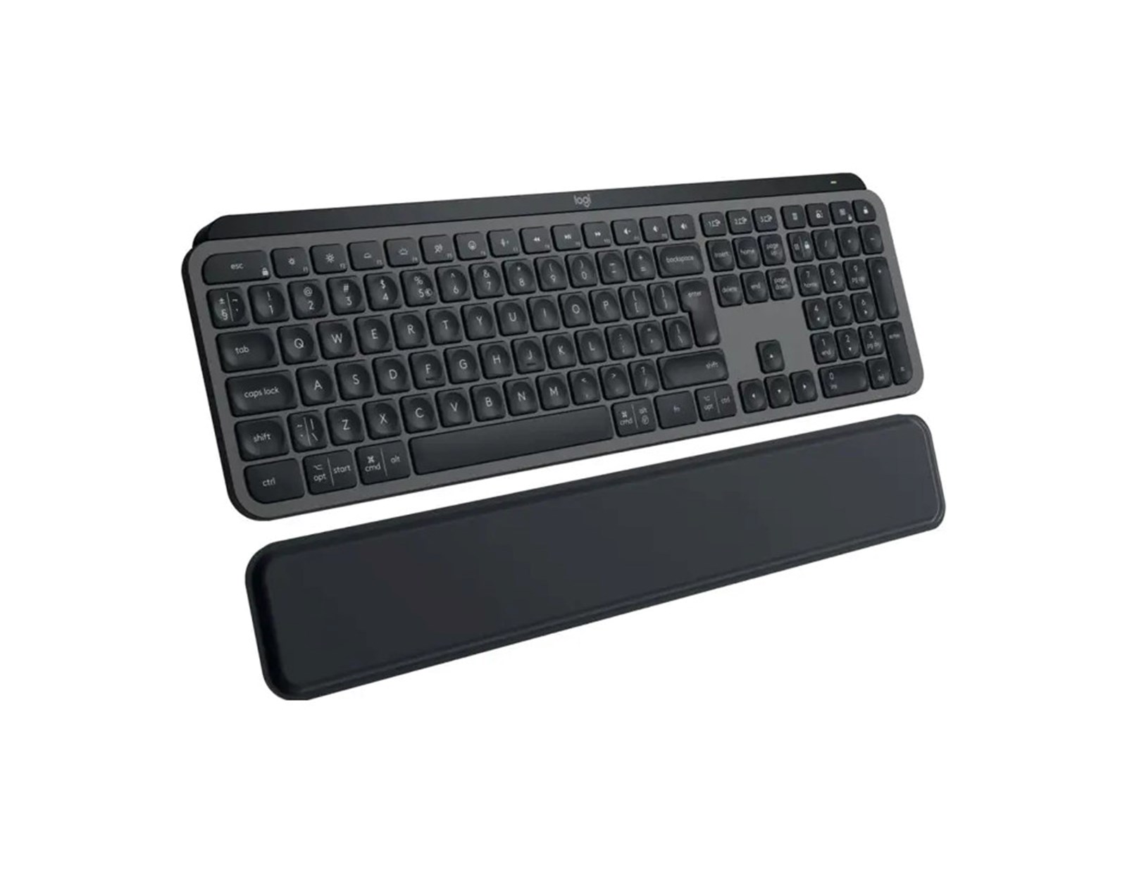 Logitech MX Keys S Plus bežična bluetooth tipkovnica, palm rest, grafit (920-011586)