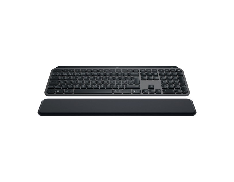Logitech MX Keys S Plus bežična bluetooth tipkovnica, palm rest, grafit (920-011586)
