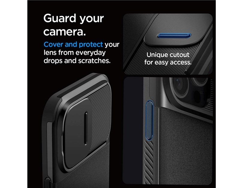 Spigen Optik Armor MagSafe, black - iPhone 16 Pro Max (ACS08015)