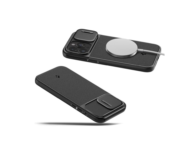 Spigen Optik Armor MagSafe, black - iPhone 15 Pro (ACS07184)