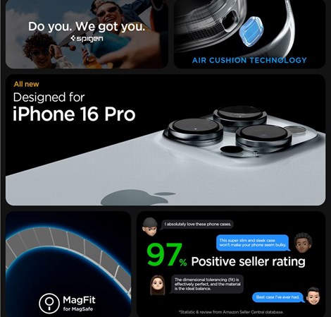 Spigen Ultra Hybrid MagSafe, frost black - iPhone 16 Pro (ACS08134)