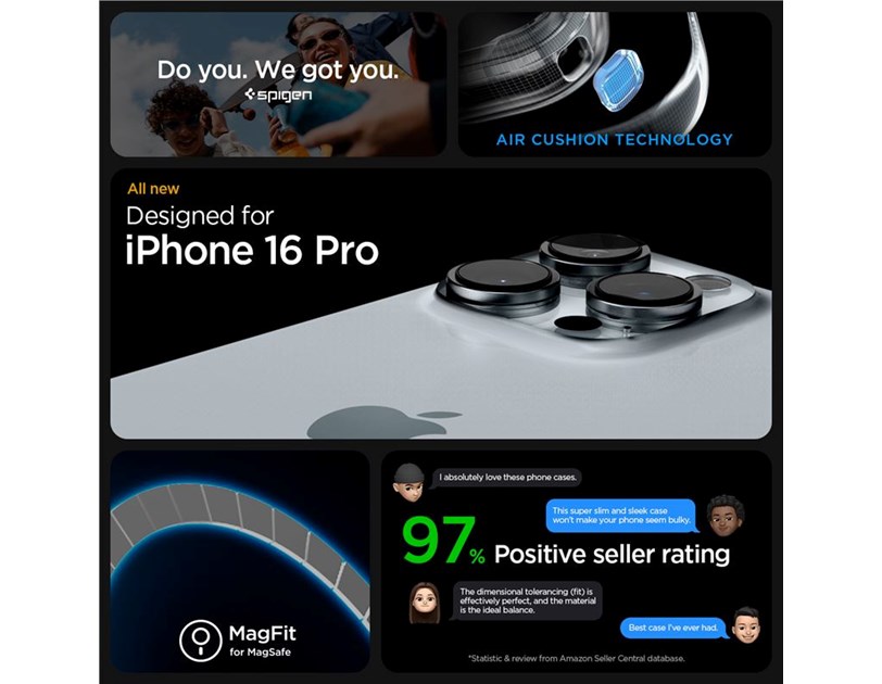 Spigen Ultra Hybrid MagSafe, frost black - iPhone 16 Pro (ACS08134)