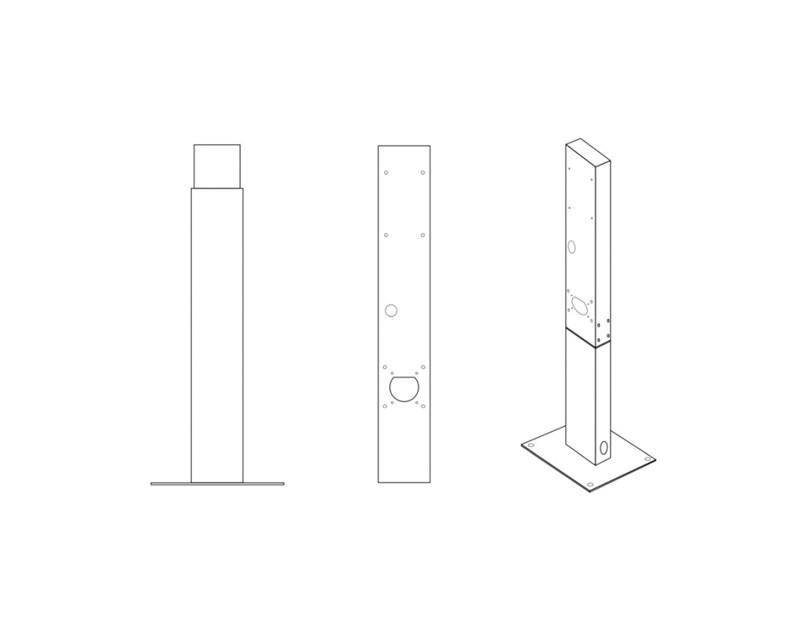 Green Cell (EVSTND01) postolje za montažu za Wallbox stanice za punjenje električnih automobila
