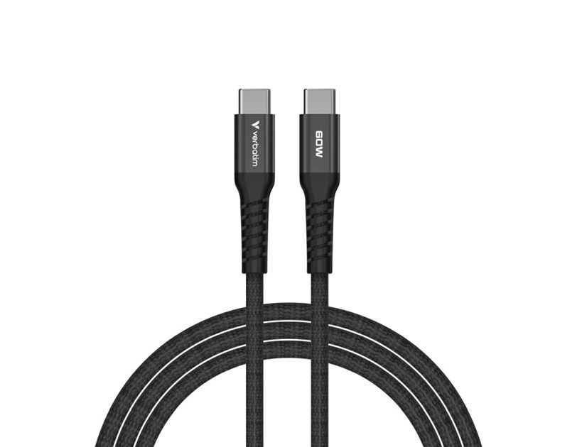 Verbatim Sync & Charge Magnetic kabel USB-C na USB-C 60W 120 cm - crni