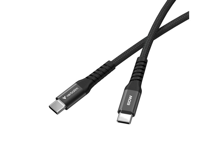 Verbatim Sync & Charge Magnetic kabel USB-C na USB-C 60W 120 cm - crni