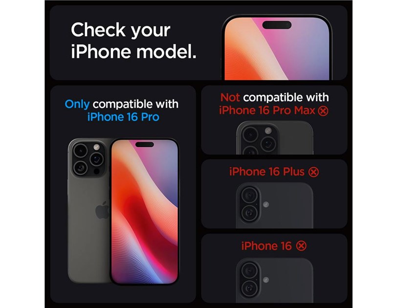 Spigen Glass tR EZ Fit 2 Pack, transparency - iPhone 16 Pro (AGL07928)