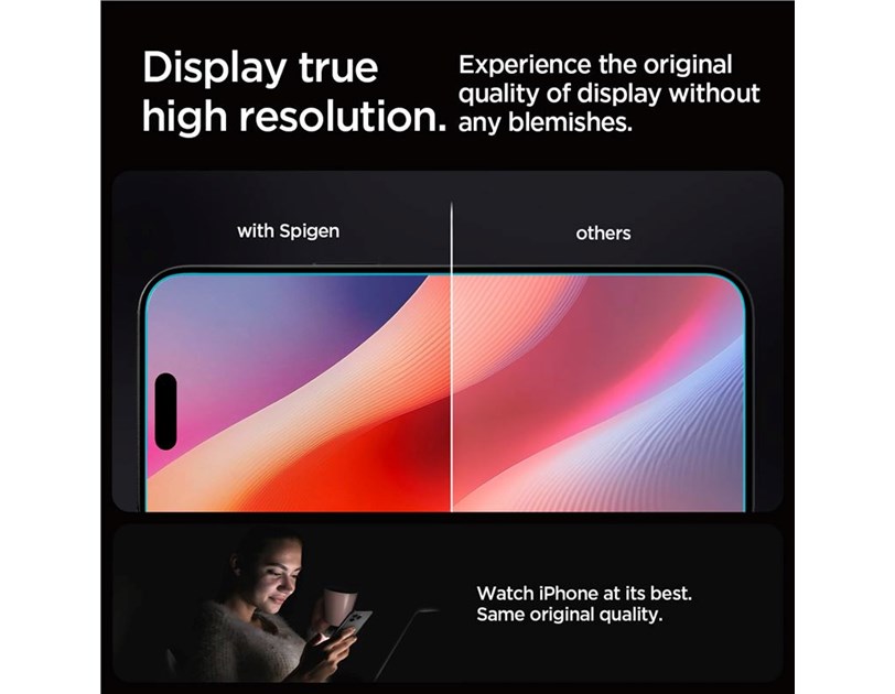 Spigen Glass tR EZ Fit 2 Pack, transparency - iPhone 16 Pro Max (AGL07907)