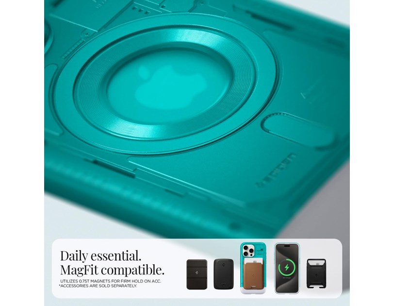 Spigen Classic C1 MagSafe, bondi blue - iPhone 15 Pro (ACS06743)