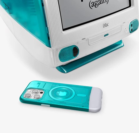 Spigen Classic C1 MagSafe, bondi blue - iPhone 15 Pro (ACS06743)