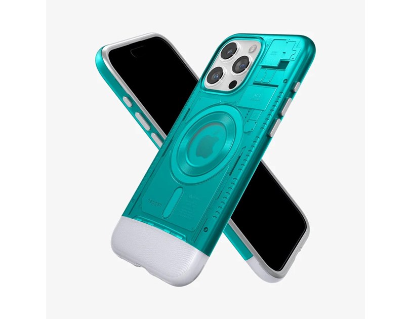 Spigen Classic C1 MagSafe, bondi blue - iPhone 15 Pro Max (ACS06608)