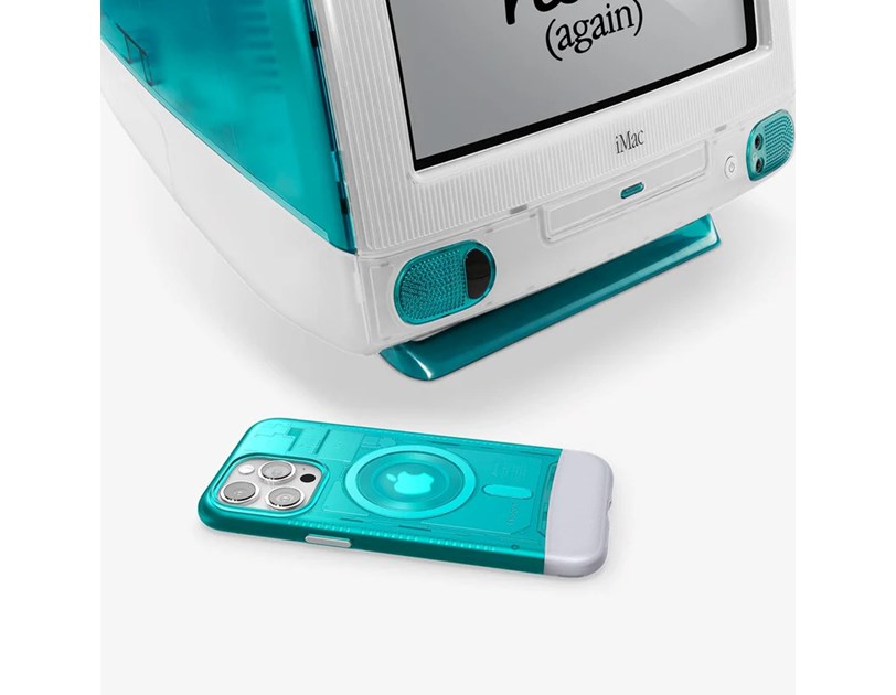 Spigen Classic C1 MagSafe, bondi blue - iPhone 15 Pro Max (ACS06608)