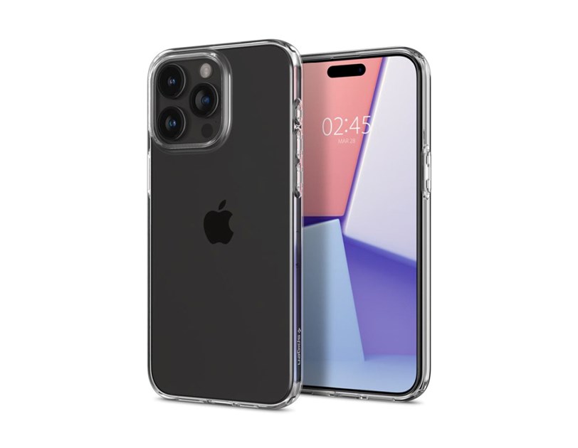Spigen Liquid Crystal, zaštitna maska za telefon, prozirna - iPhone 15 Pro Max (ACS06557)