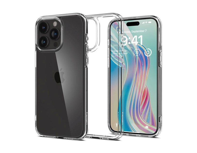Spigen Ultra Hybrid, zaštitna maska za telefon, prozirna - iPhone 15 Pro Max (ACS06565)