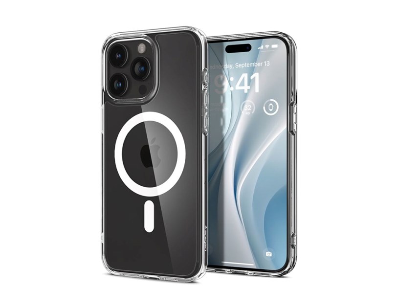 Spigen Ultra Hybrid MagSafe, zaštitna maska za telefon, bijela - iPhone 15 Pro Max (ACS06576)