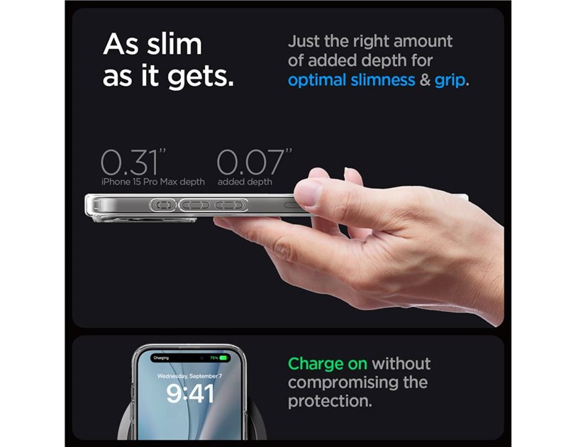 Spigen Ultra Hybrid MagSafe, zaštitna maska za telefon, bijela - iPhone 15 Pro Max (ACS06576)
