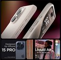 Spigen Liquid Air, natural titanium, zaštitna maska za telefon - iPhone 15 Pro (ACS07217)