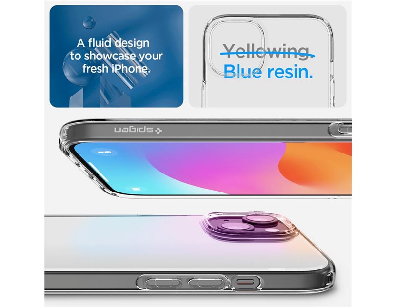 Spigen Liquid Crystal, zaštitna maska za telefon, prozirna - iPhone 15 Plus (ACS06647)