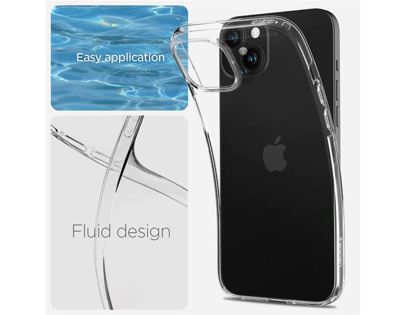 Spigen Liquid Crystal, zaštitna maska za telefon, prozirna - iPhone 15 Plus (ACS06647)